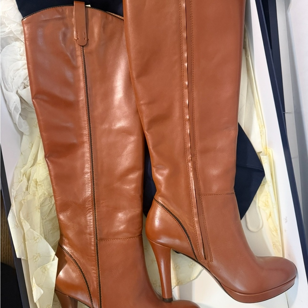 Brooks Brothers Brown Leather Heeled Boots